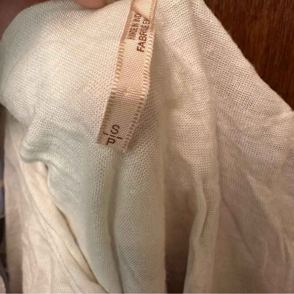 Free People Annka One Shoulder Blouse Size Small - boho floral beach ivory - Picture 6 of 10